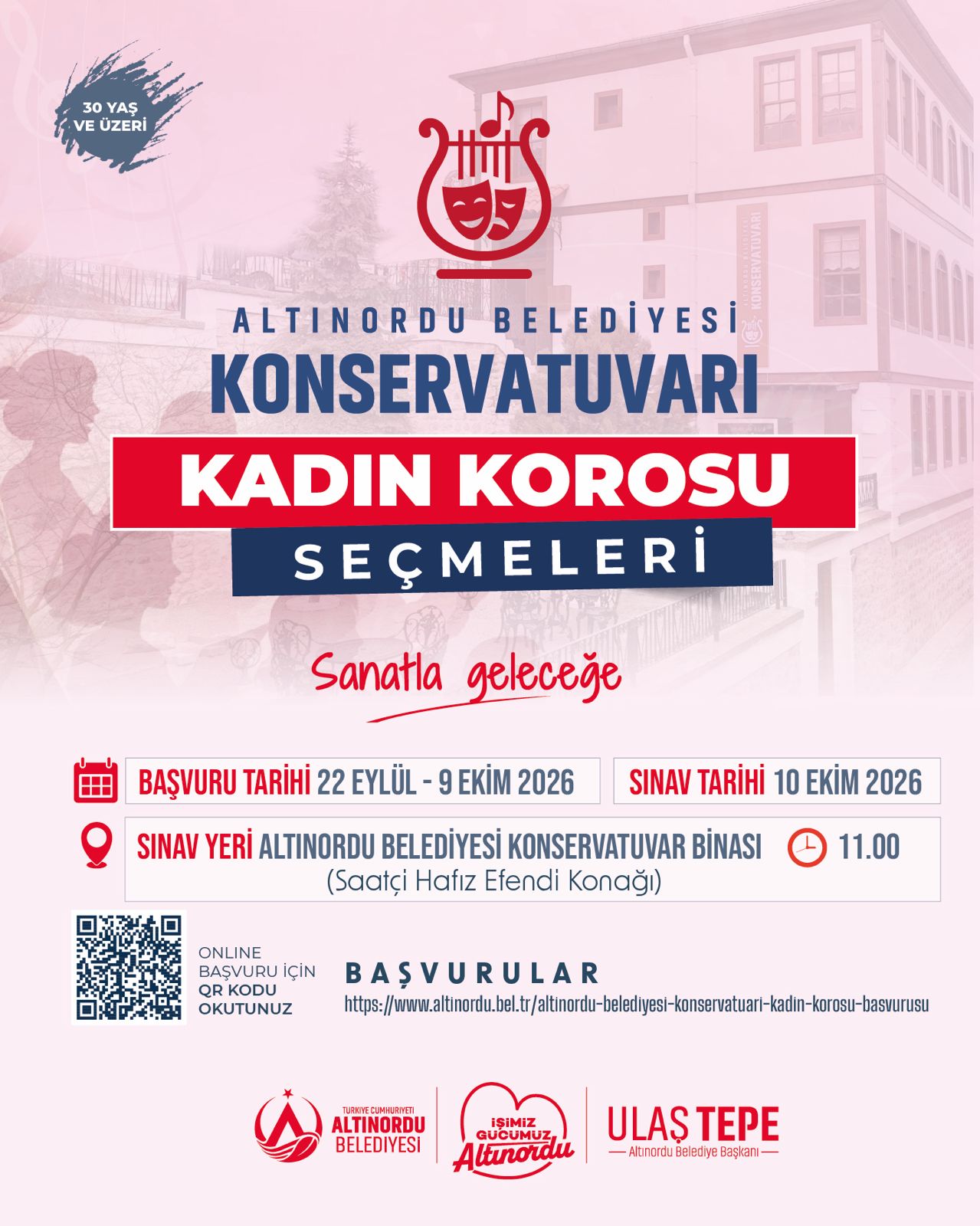 ALTINORDU BELEDİYESİ KONSERVATUVARI KADIN KOROSU YENİ SESLERİNİ ARIYOR