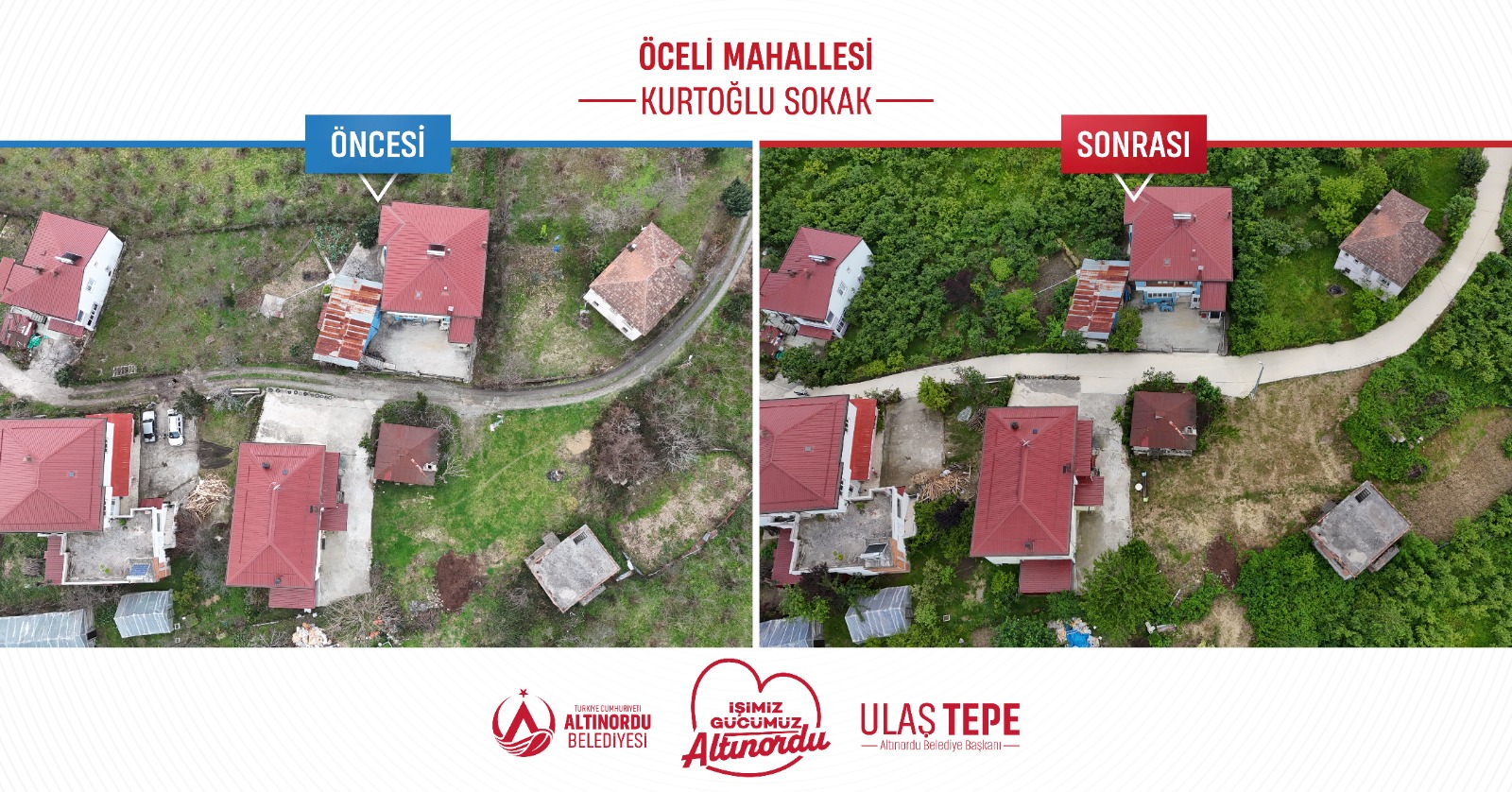 KURTOĞLU SOKAK BETON YOLA KAVUŞTU