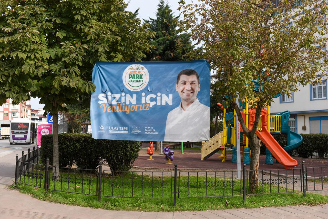 ALTINORDU BELEDİYESİ İBRAHİM BAŞ PARKI’NI DA SİL BAŞTAN YENİLEDİ
