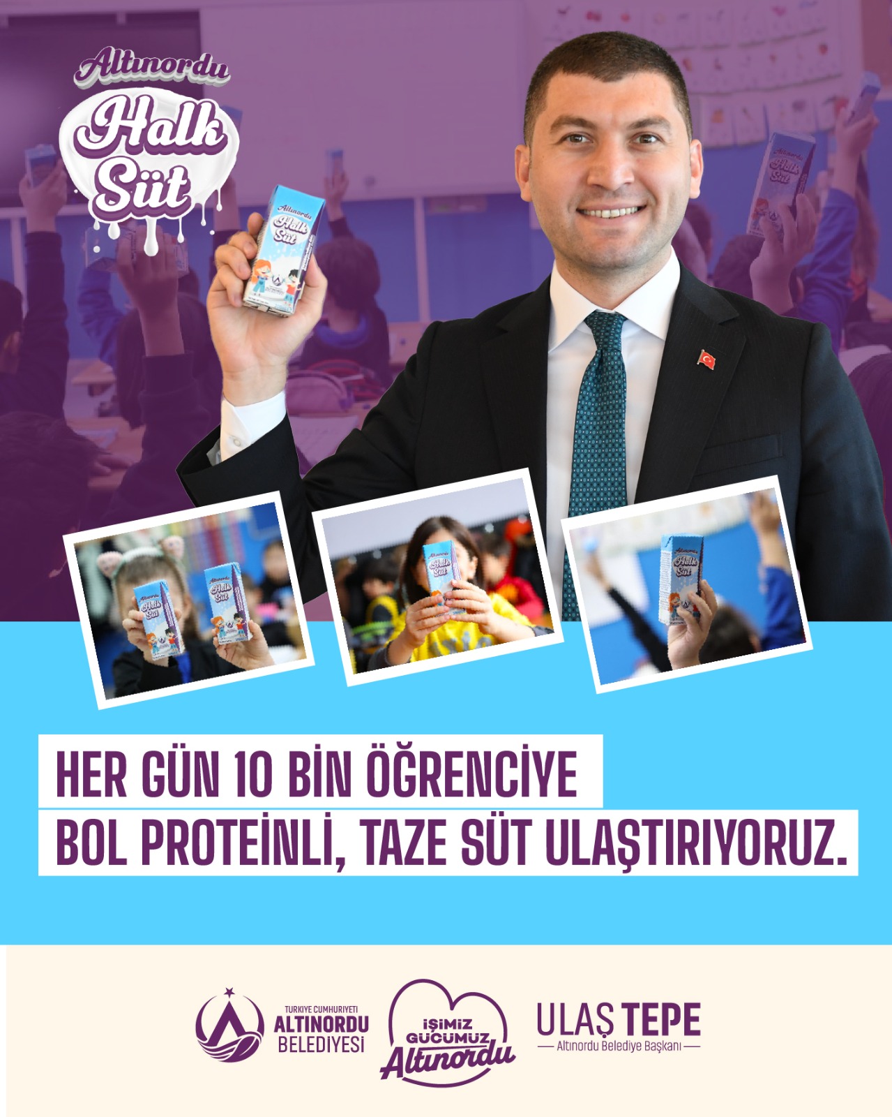HALK SÜT BU YIL DA MİNİKLERİN SIRALARISINDA