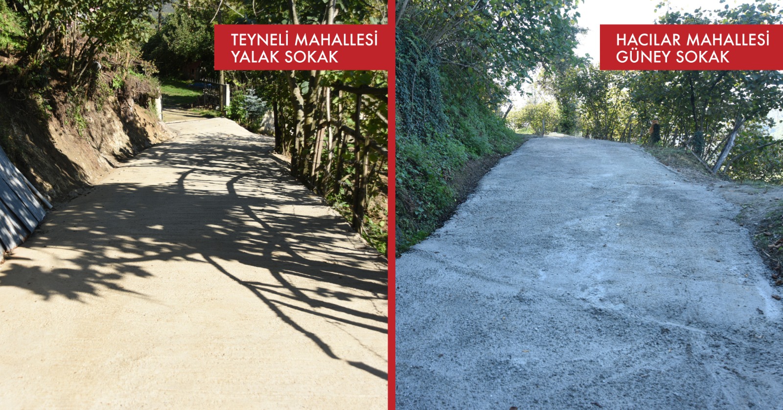 ALTINORDU’DA BELEDİYE-VATANDAŞ İŞ BİRLİĞİYLE İKİ YOL DAHA BETONLA KAPLANDI