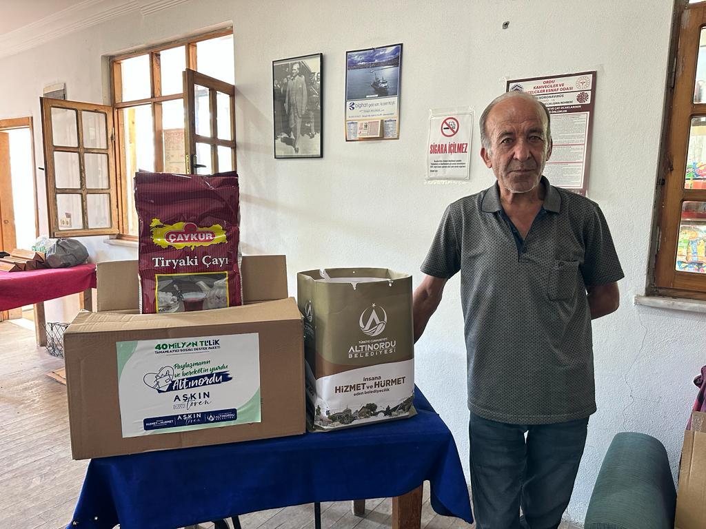 ALTINORDU BELEDİYESİNİN DAYANIŞMA SEFERBERLİĞİ DEVAM EDİYOR
