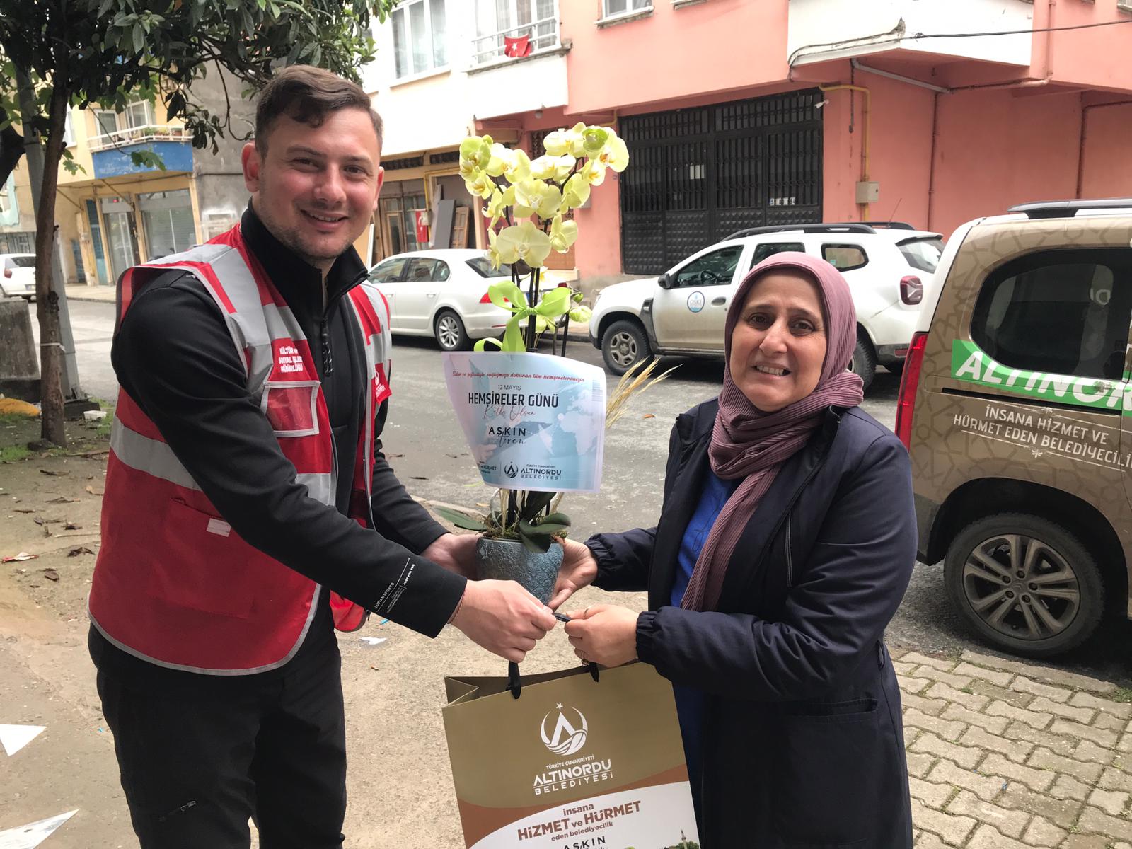 ALTINORDU BELEDİYESİ BEYAZ MELEKLERİ UNUTMADI
