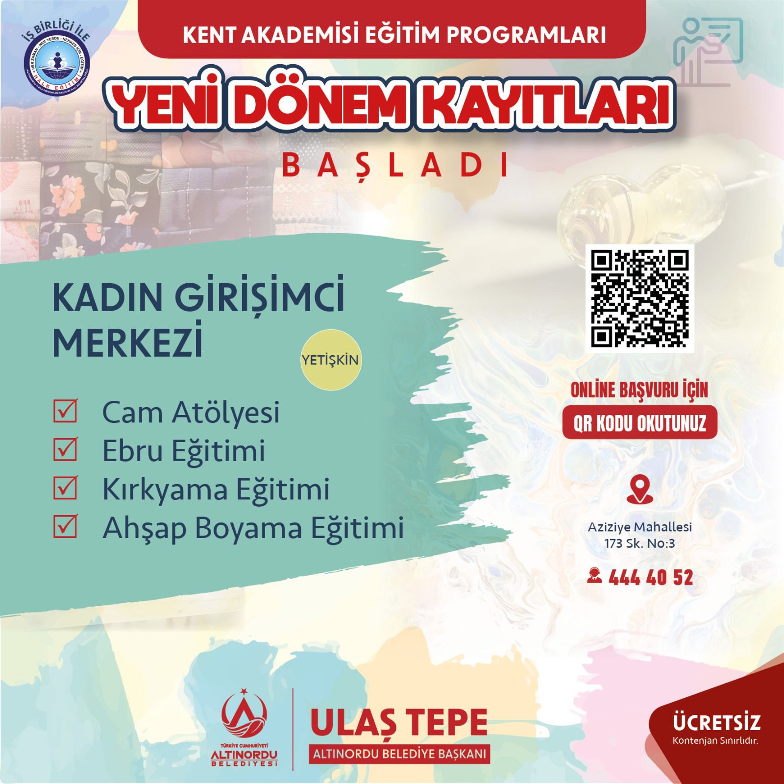 Eğitim Çalışmaları Kent Akademisi Çatısı Altında
