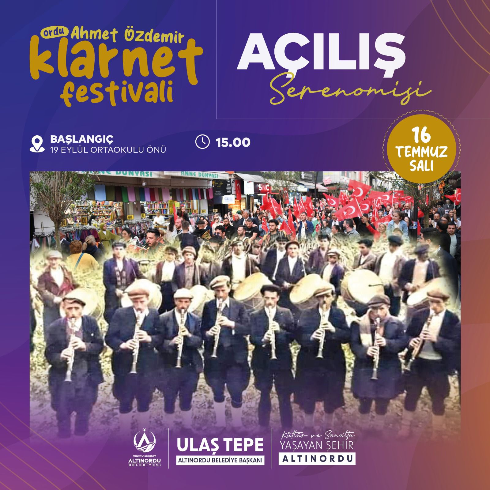 ORDU AHMET ÖZDEMİR KLARNET FESTİVALİ’YLE DEĞERLER YAŞATILIYOR