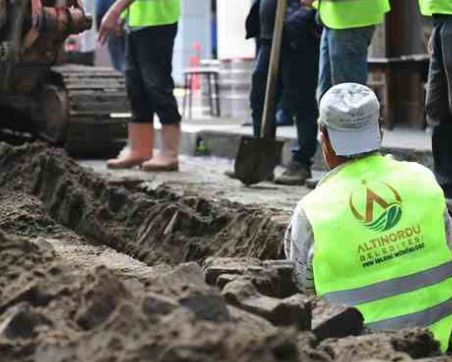 ALTINORDU BELEDİYESİ’NDEN ‘ALT YAPI’ ÇALIŞMASI